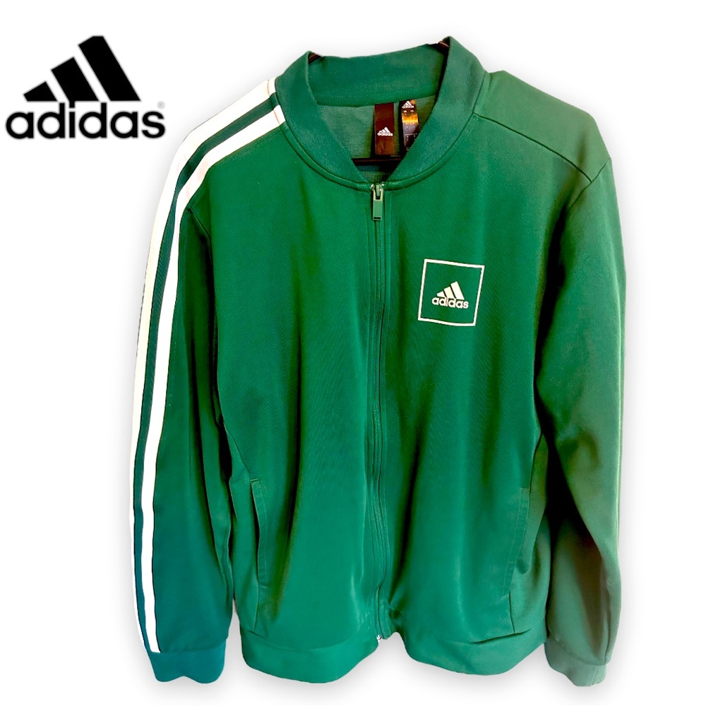 Adidas Men’s Green Track Jacket Size L
